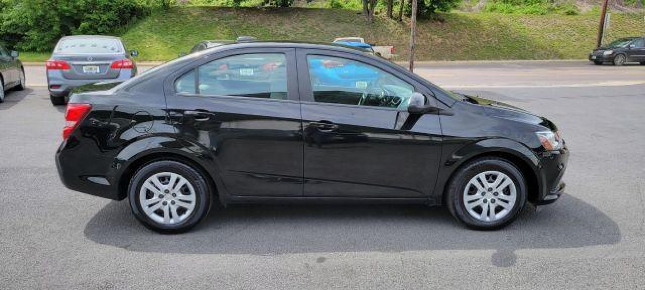 2018 BLACK /Gray Chevrolet Sonic LS (1G1JB5SH9J4) with an 4 engine, AT transmission, located at 353 S. Mineral St., Keyser, WV, 26726, (304) 788-7887, 39.436451, -78.981674 - Photo #11