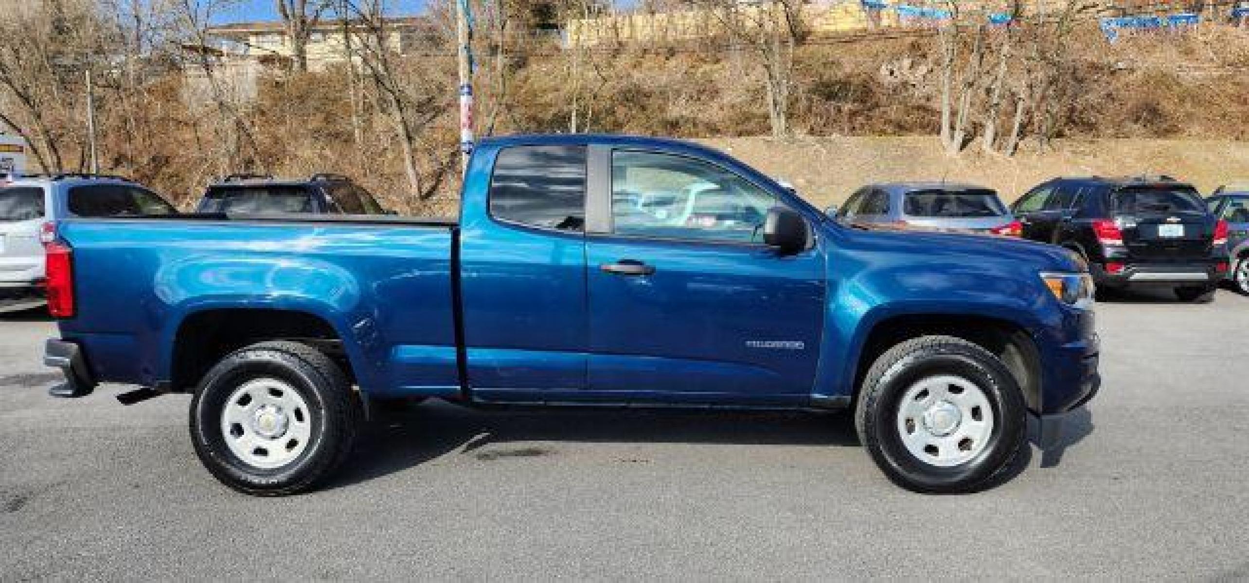 2020 BLUE /Jet Black/Dark Ash, cloth Chevrolet Colorado Work Truck Ext. Cab 2WD (1GCHSBEA7L1) with an 2.5L L4 engine, AT transmission, located at 353 S. Mineral St., Keyser, WV, 26726, (304) 788-7887, 39.436451, -78.981674 - Photo #11