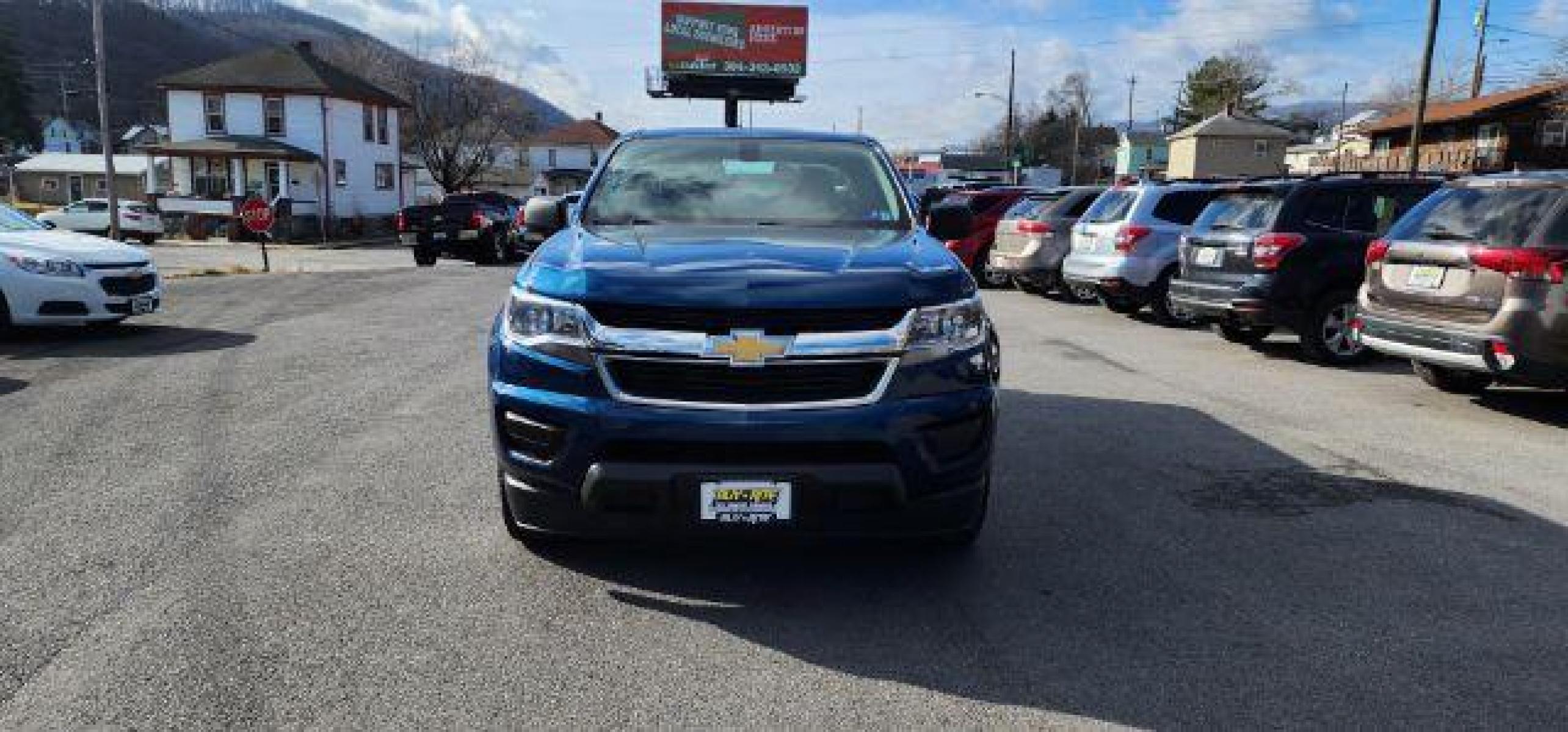 2020 BLUE /Jet Black/Dark Ash, cloth Chevrolet Colorado Work Truck Ext. Cab 2WD (1GCHSBEA7L1) with an 2.5L L4 engine, AT transmission, located at 353 S. Mineral St., Keyser, WV, 26726, (304) 788-7887, 39.436451, -78.981674 - Photo #1