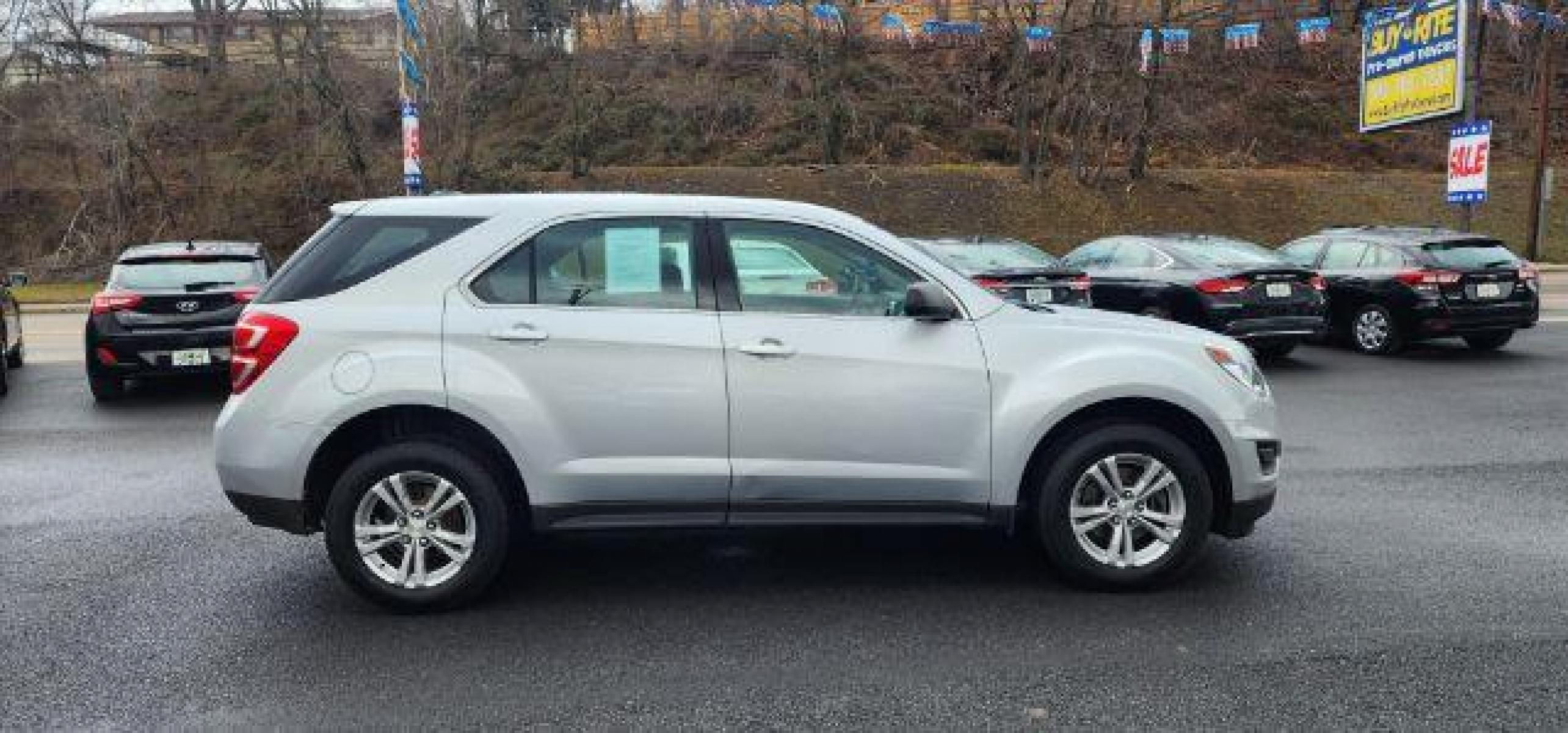 2016 SILVER /Jet Black, premium cloth Chevrolet Equinox LS AWD (2GNFLEEK1G6) with an 2.4L L4 engine, AT transmission, located at 353 S. Mineral St., Keyser, WV, 26726, (304) 788-7887, 39.436451, -78.981674 - Photo #10