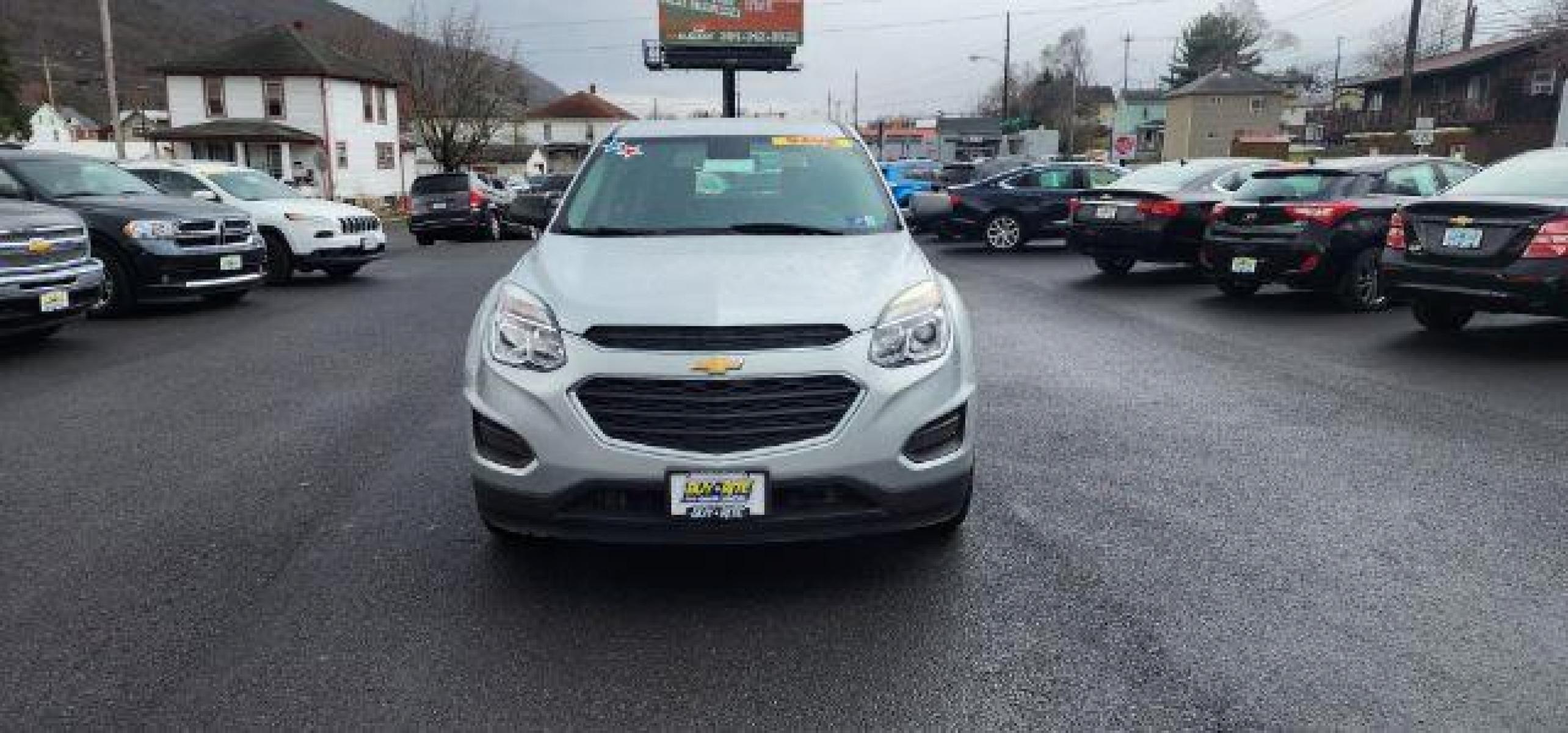 2016 SILVER /Jet Black, premium cloth Chevrolet Equinox LS AWD (2GNFLEEK1G6) with an 2.4L L4 engine, AT transmission, located at 353 S. Mineral St., Keyser, WV, 26726, (304) 788-7887, 39.436451, -78.981674 - Photo #1