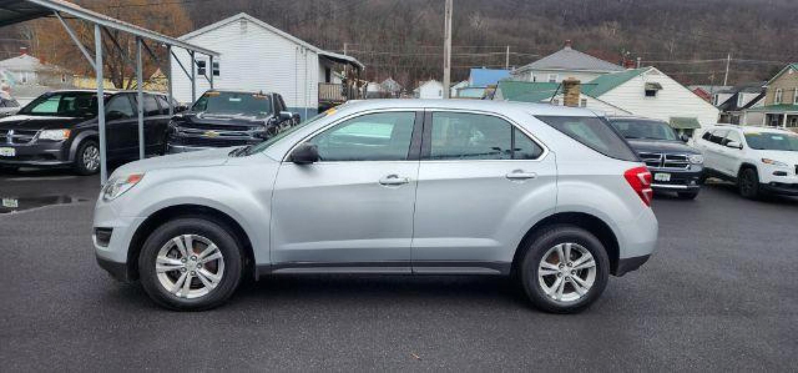 2016 SILVER /Jet Black, premium cloth Chevrolet Equinox LS AWD (2GNFLEEK1G6) with an 2.4L L4 engine, AT transmission, located at 353 S. Mineral St., Keyser, WV, 26726, (304) 788-7887, 39.436451, -78.981674 - Photo #3