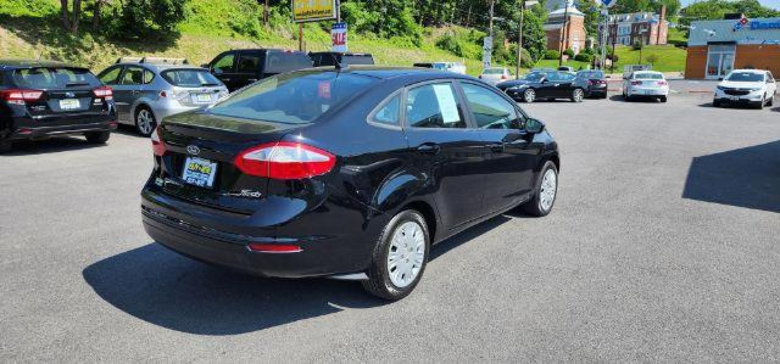 2017 BLACK /Charcoal Black w/Charcoal Accents, cloth Ford Fiesta S Sedan (3FADP4AJ9HM) with an 1.6l L4 engine, 5SP transmission, located at 353 S. Mineral St., Keyser, WV, 26726, (304) 788-7887, 39.436451, -78.981674 - Photo #9