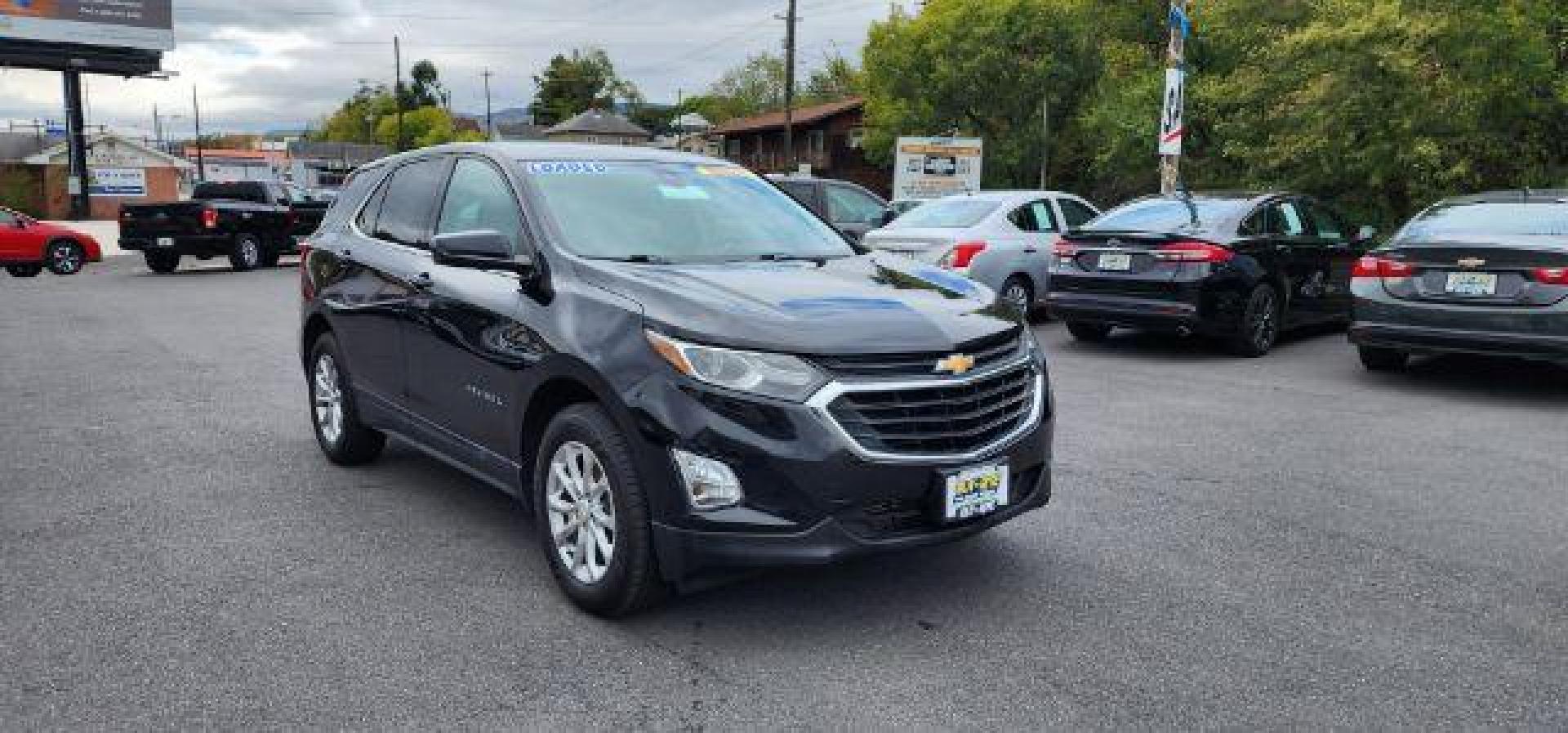 2020 BLACK /Jet Black, premium cloth Chevrolet Equinox LT AWD (2GNAXTEV6L6) with an 1.5L L4 engine, AT transmission, located at 353 S. Mineral St., Keyser, WV, 26726, (304) 788-7887, 39.436451, -78.981674 - Photo#0