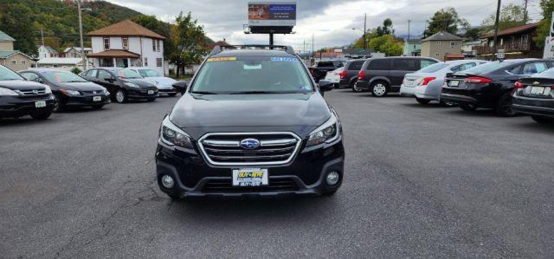 2019 BLACK /Slate Black Cloth, cloth Subaru Outback 2.5i Premium (4S4BSAFC3K3) with an 2.5 L4 engine, CVT transmission, located at 353 S. Mineral St., Keyser, WV, 26726, (304) 788-7887, 39.436451, -78.981674 - Photo#1