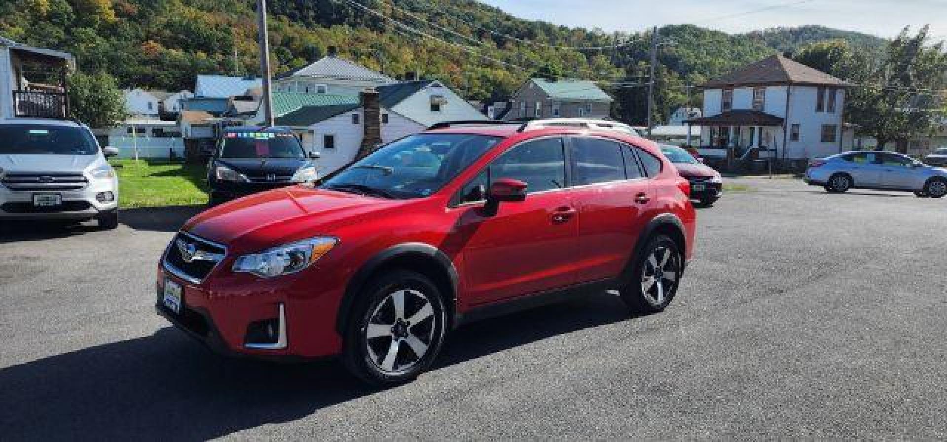 2017 RED /Black, cloth Subaru Crosstrek 2.0i Premium CVT (JF2GPABC3H8) with an 2.0L L4 engine, CVT transmission, located at 353 S. Mineral St., Keyser, WV, 26726, (304) 788-7887, 39.436451, -78.981674 - Photo#0