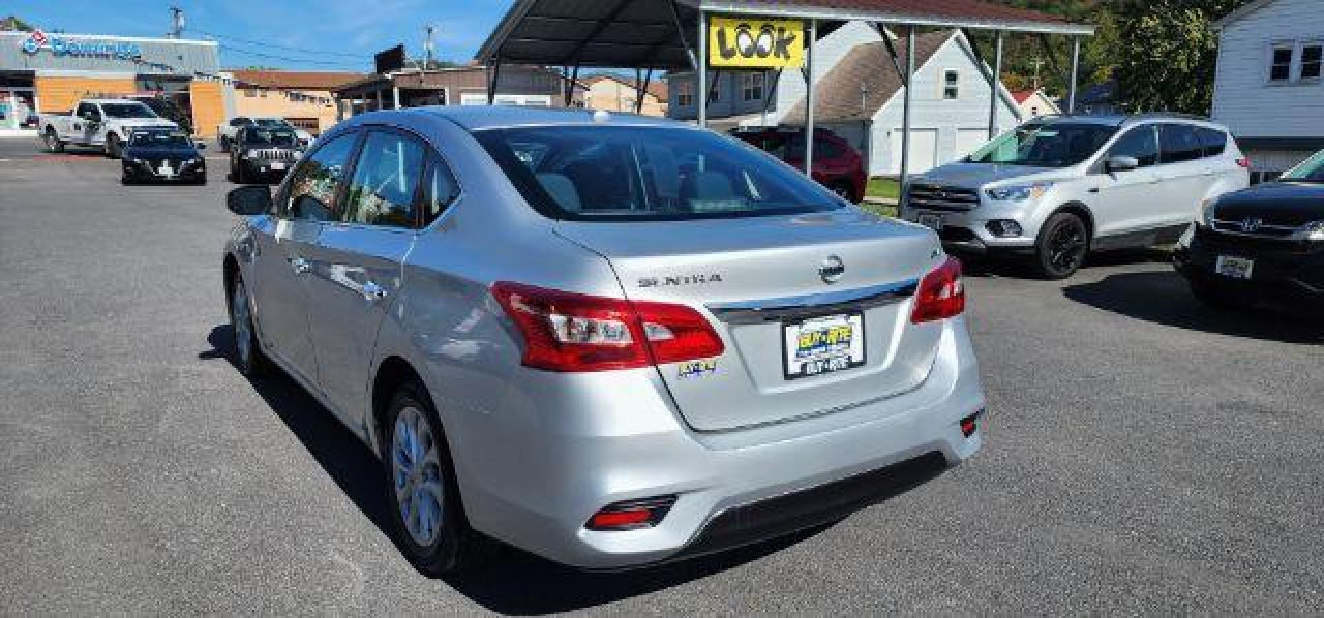 2019 SILVER /Charcoal, premium cloth Nissan Sentra SV (3N1AB7AP9KY) with an 1.8L L4 engine, CVT transmission, located at 353 S. Mineral St., Keyser, WV, 26726, (304) 788-7887, 39.436451, -78.981674 - Photo#10