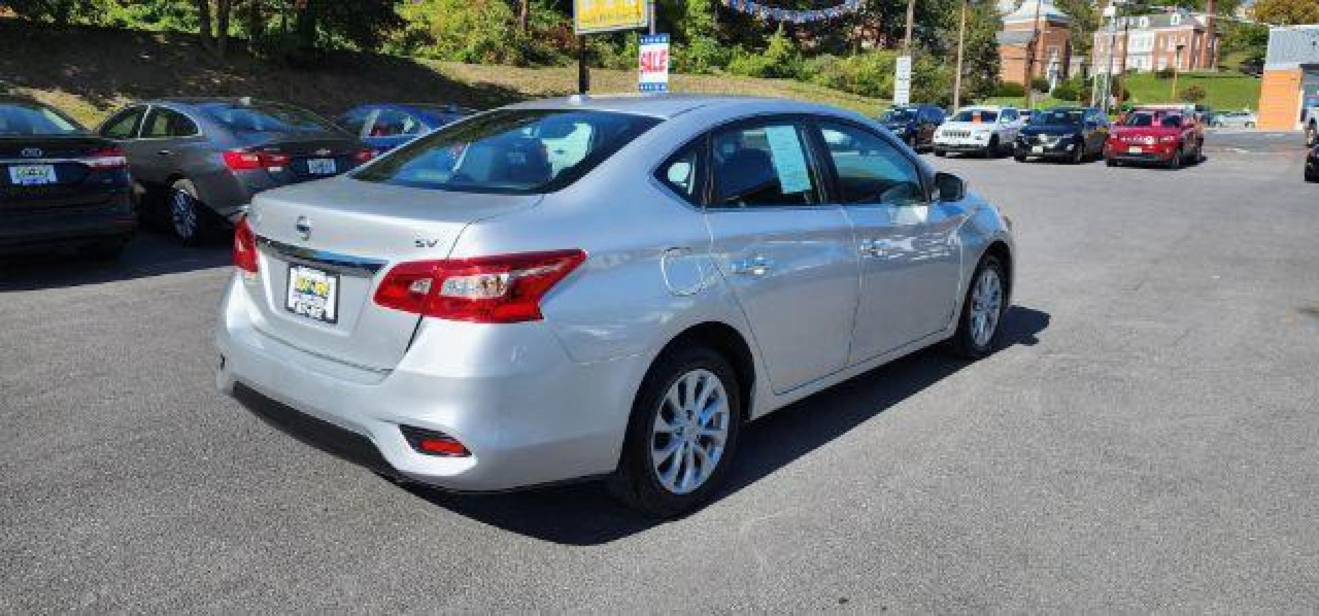 2019 SILVER /Charcoal, premium cloth Nissan Sentra SV (3N1AB7AP9KY) with an 1.8L L4 engine, CVT transmission, located at 353 S. Mineral St., Keyser, WV, 26726, (304) 788-7887, 39.436451, -78.981674 - Photo#13