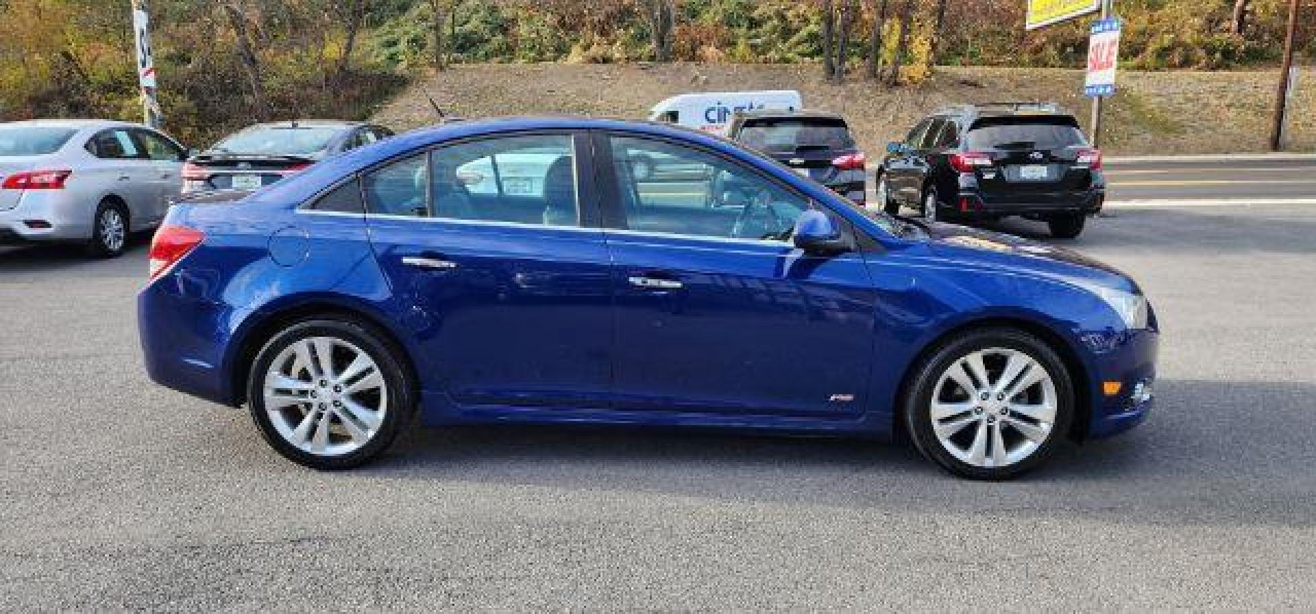 2012 Blue Topaz Metallic /Jet Black/Brick Leather Interior Chevrolet Cruze LTZ (1G1PH5SC8C7) with an 4 engine, AT transmission, located at 353 S. Mineral St., Keyser, WV, 26726, (304) 788-7887, 39.436451, -78.981674 - Photo#11