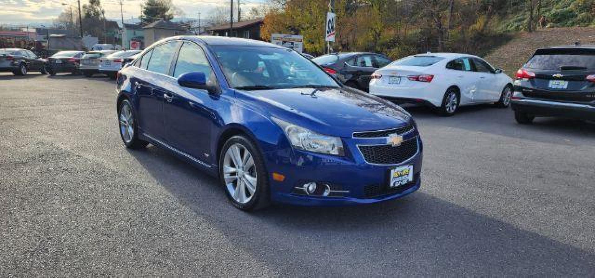 2012 Blue Topaz Metallic /Jet Black/Brick Leather Interior Chevrolet Cruze LTZ (1G1PH5SC8C7) with an 4 engine, AT transmission, located at 353 S. Mineral St., Keyser, WV, 26726, (304) 788-7887, 39.436451, -78.981674 - Photo#14