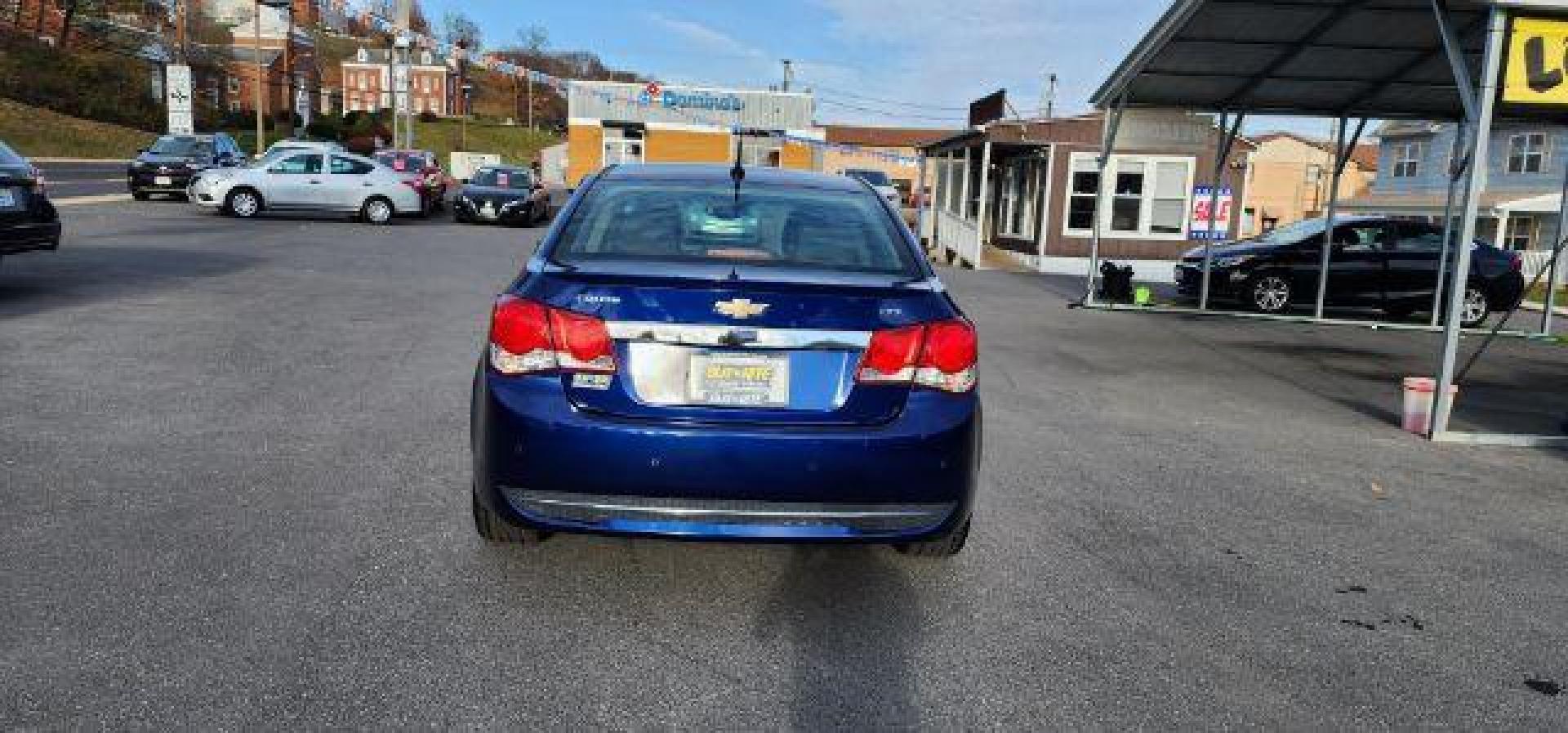 2012 Blue Topaz Metallic /Jet Black/Brick Leather Interior Chevrolet Cruze LTZ (1G1PH5SC8C7) with an 4 engine, AT transmission, located at 353 S. Mineral St., Keyser, WV, 26726, (304) 788-7887, 39.436451, -78.981674 - Photo#8