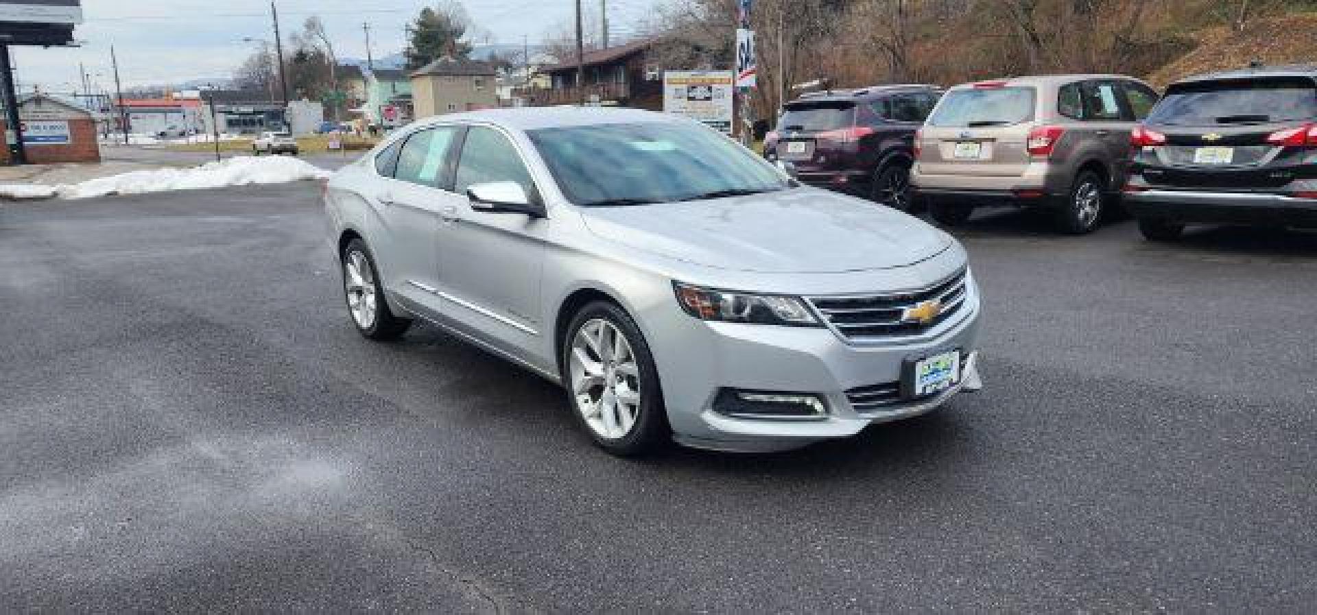 2019 SILVER /Jet Black, leather Chevrolet Impala Premier (2G1105S30K9) with an 3.6L V6 engine, AT transmission, located at 353 S. Mineral St., Keyser, WV, 26726, (304) 788-7887, 39.436451, -78.981674 - Photo#0