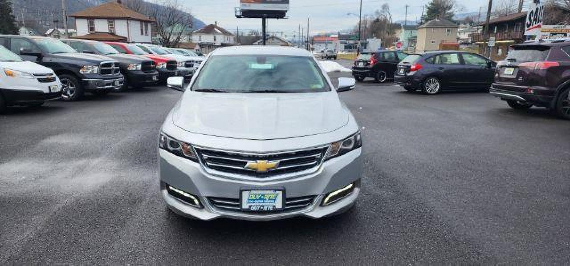 2019 SILVER /Jet Black, leather Chevrolet Impala Premier (2G1105S30K9) with an 3.6L V6 engine, AT transmission, located at 353 S. Mineral St., Keyser, WV, 26726, (304) 788-7887, 39.436451, -78.981674 - Photo#1