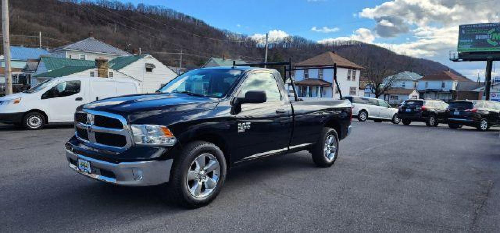 2019 BLACK /Black/Diesel Gray, cloth RAM 1500 Classic Tradesman Regular Cab LWB 4WD (3C6JR7DG8KG) with an 3.6L V6 engine, AT transmission, located at 353 S. Mineral St., Keyser, WV, 26726, (304) 788-7887, 39.436451, -78.981674 - FOR A BETTER PRICE CALL PAUL AT 301-268-8150 - Photo#2