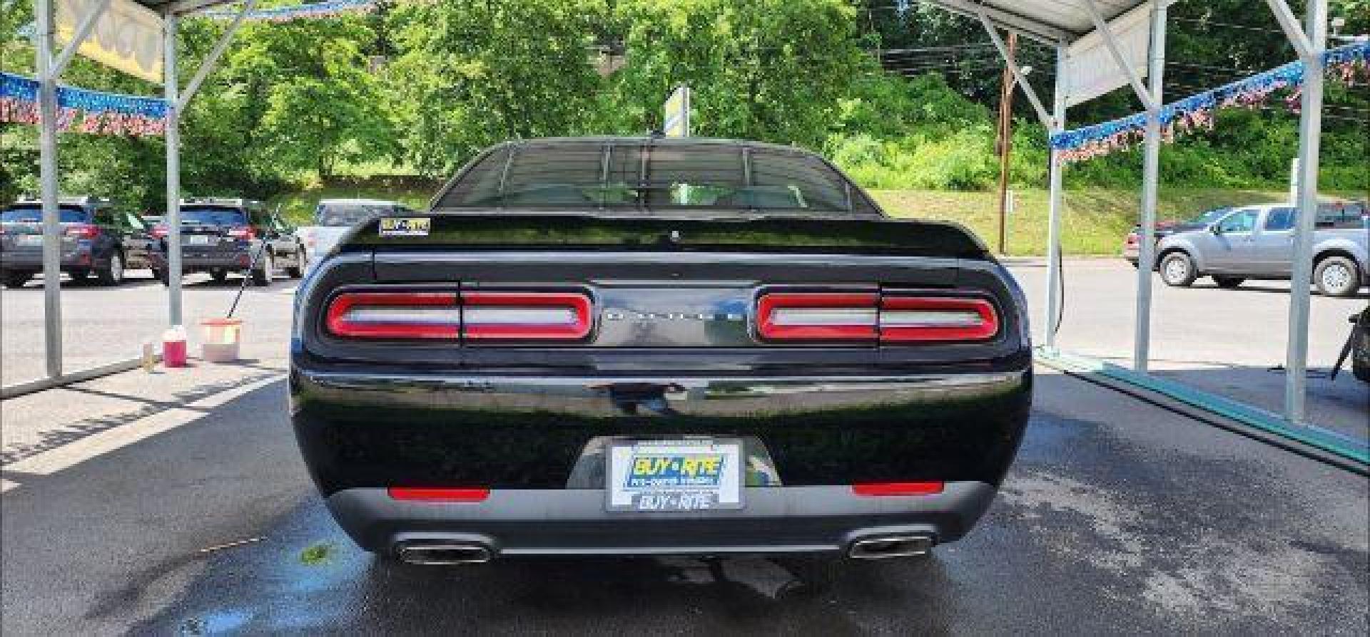 2018 BLACK /Black, cloth Dodge Challenger SXT (2C3CDZAG1JH) with an 3.6L V6 engine, AT transmission, located at 353 S. Mineral St., Keyser, WV, 26726, (304) 788-7887, 39.436451, -78.981674 - Photo#10