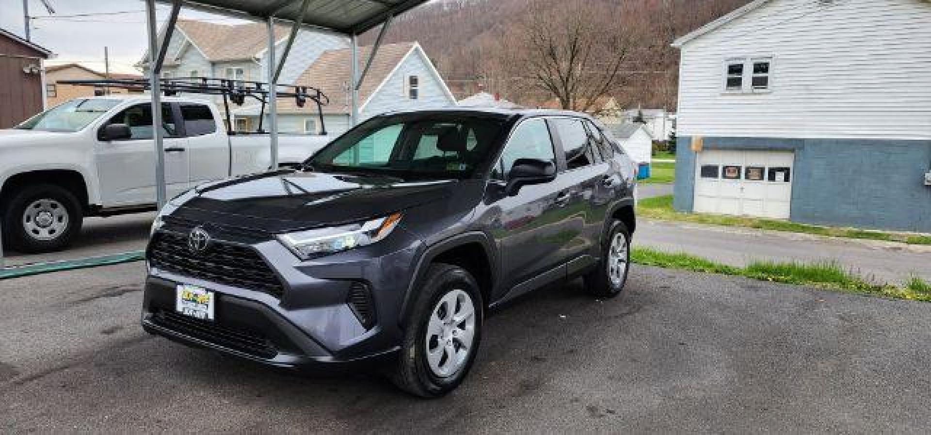 2023 GRAY /Black Toyota RAV4 LE AWD (2T3F1RFV9PW) with an 2.5 L4 engine, AT transmission, located at 353 S. Mineral St., Keyser, WV, 26726, (304) 788-7887, 39.436451, -78.981674 - Photo#2