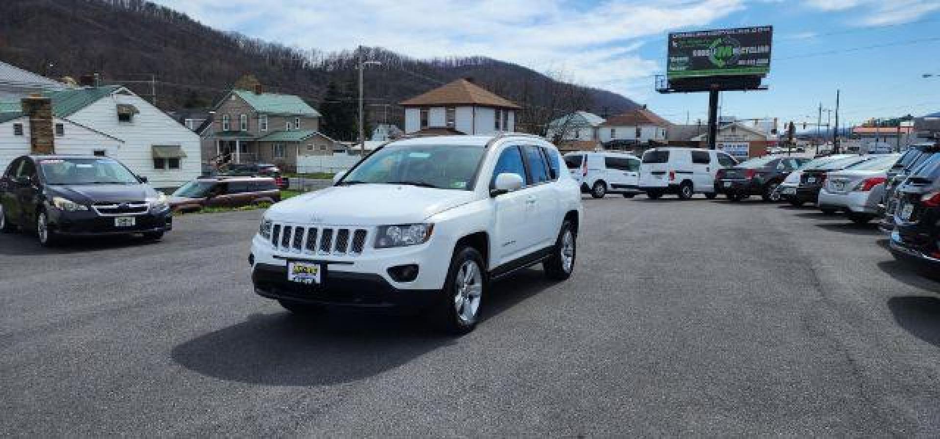 2016 WHITE /Dark Slate Gray/Light Pebble Beige, vinyl/cloth Jeep Compass Latitude 4WD (1C4NJDEB8GD) with an 2.4L L4 engine, AT transmission, located at 353 S. Mineral St., Keyser, WV, 26726, (304) 788-7887, 39.436451, -78.981674 - Photo#2