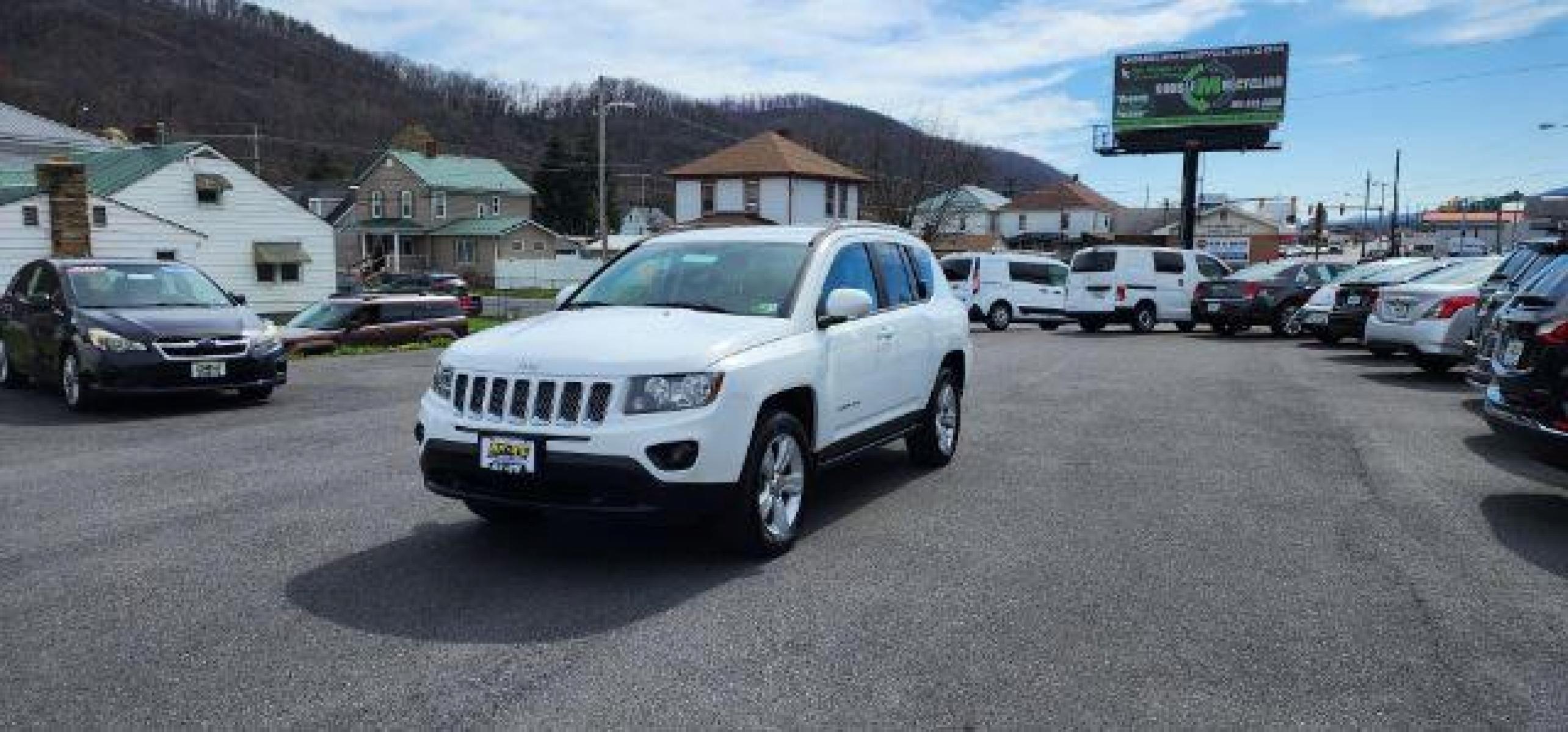 2016 WHITE /Dark Slate Gray/Light Pebble Beige, vinyl/cloth Jeep Compass Latitude 4WD (1C4NJDEB8GD) with an 2.4L L4 engine, AT transmission, located at 353 S. Mineral St., Keyser, WV, 26726, (304) 788-7887, 39.436451, -78.981674 - FOR A BETTER PRICE CALL PAUL AT 301-268-8150 - Photo #2