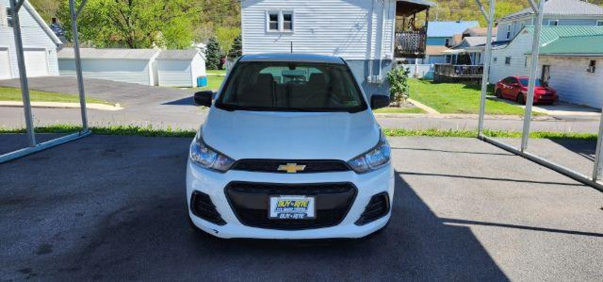 2016 WHITE /Jet Black, cloth Chevrolet Spark LS CVT (KL8CB6SA1GC) with an 1.4L 4L engine, CVT transmission, located at 353 S. Mineral St., Keyser, WV, 26726, (304) 788-7887, 39.436451, -78.981674 - Photo#1