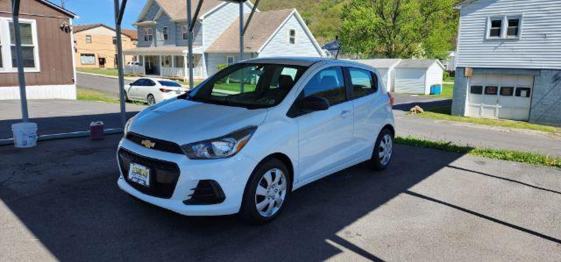 2016 WHITE /Jet Black, cloth Chevrolet Spark LS CVT (KL8CB6SA1GC) with an 1.4L 4L engine, CVT transmission, located at 353 S. Mineral St., Keyser, WV, 26726, (304) 788-7887, 39.436451, -78.981674 - Photo#2