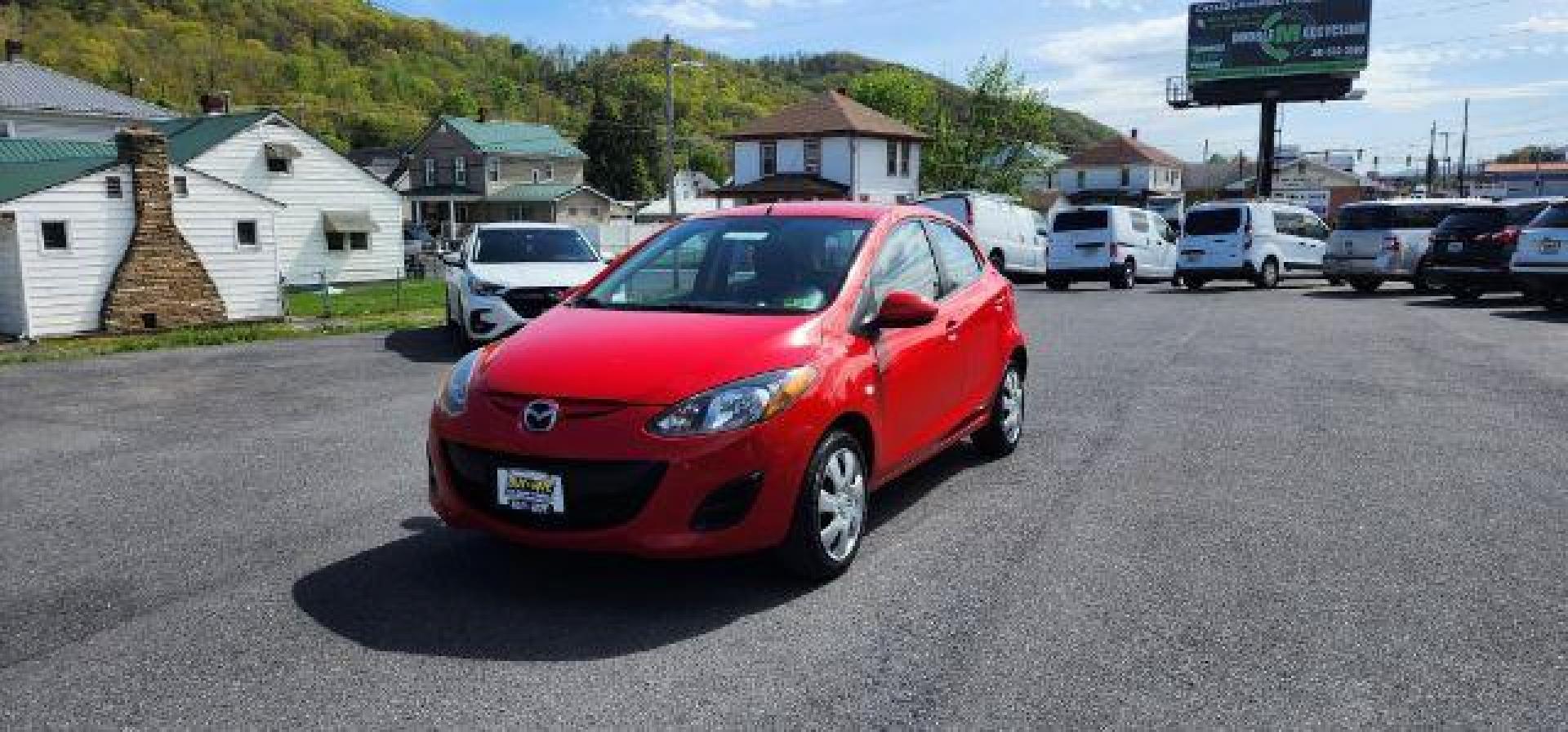 2013 RED /Black Cloth Interior Mazda MAZDA2 Sport (JM1DE1KY3D0) with an 1.5L L4 engine, AT transmission, located at 353 S. Mineral St., Keyser, WV, 26726, (304) 788-7887, 39.436451, -78.981674 - Photo#2