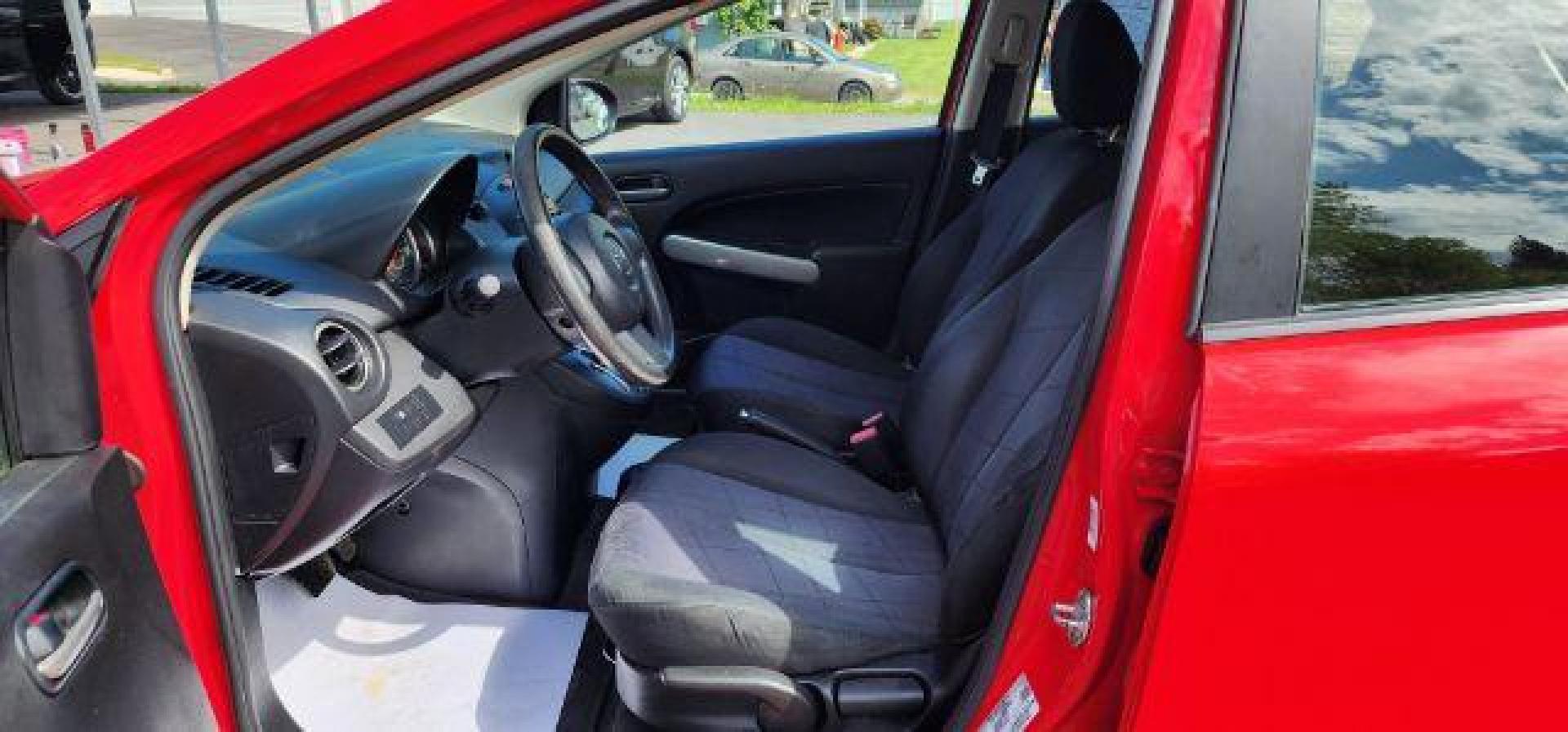 2013 RED /Black Cloth Interior Mazda MAZDA2 Sport (JM1DE1KY3D0) with an 1.5L L4 engine, AT transmission, located at 353 S. Mineral St., Keyser, WV, 26726, (304) 788-7887, 39.436451, -78.981674 - Photo#4