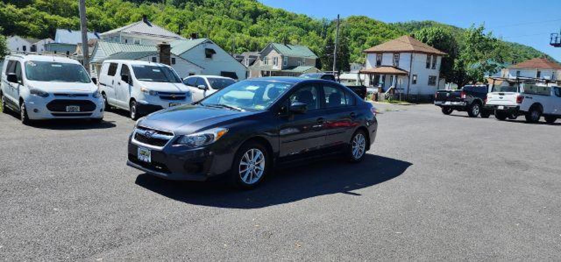 2014 GRAY /Black Subaru Impreza 2.0i Premium 4-Door w/All Weather Package (JF1GJAC68EH) with an 2.0L L4 engine, CVT transmission, located at 353 S. Mineral St., Keyser, WV, 26726, (304) 788-7887, 39.436451, -78.981674 - Photo#2