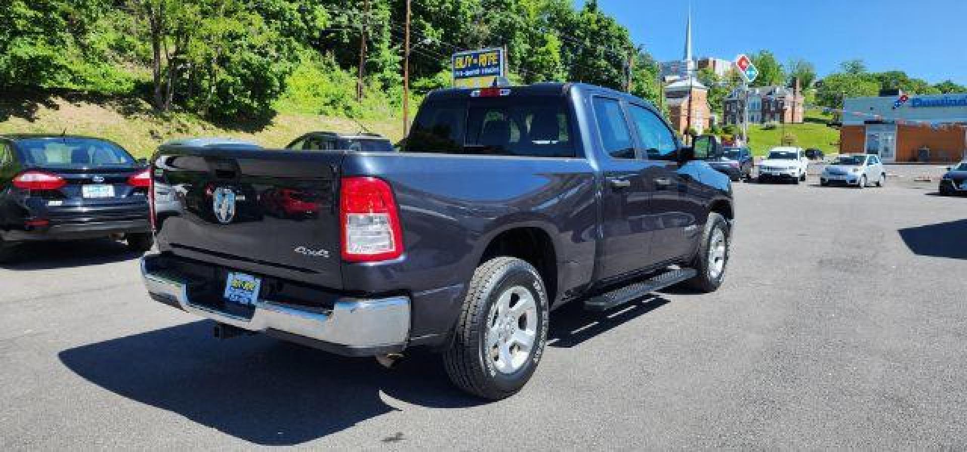 2019 GRAY /Cloth RAM 1500 Tradesman Quad Cab 4WD (1C6SRFCTXKN) with an 5.7 V8 engine, AT transmission, located at 353 S. Mineral St., Keyser, WV, 26726, (304) 788-7887, 39.436451, -78.981674 - Photo#11