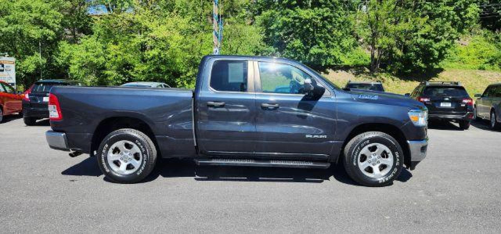 2019 GRAY /Cloth RAM 1500 Tradesman Quad Cab 4WD (1C6SRFCTXKN) with an 5.7 V8 engine, AT transmission, located at 353 S. Mineral St., Keyser, WV, 26726, (304) 788-7887, 39.436451, -78.981674 - Photo#12