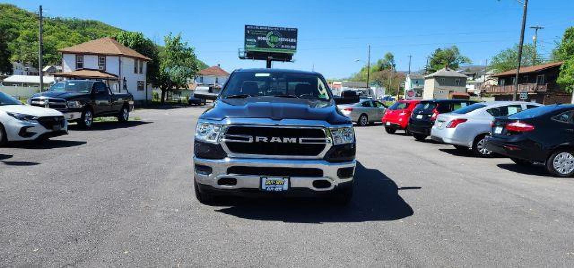 2019 GRAY /Cloth RAM 1500 Tradesman Quad Cab 4WD (1C6SRFCTXKN) with an 5.7 V8 engine, AT transmission, located at 353 S. Mineral St., Keyser, WV, 26726, (304) 788-7887, 39.436451, -78.981674 - Photo#1