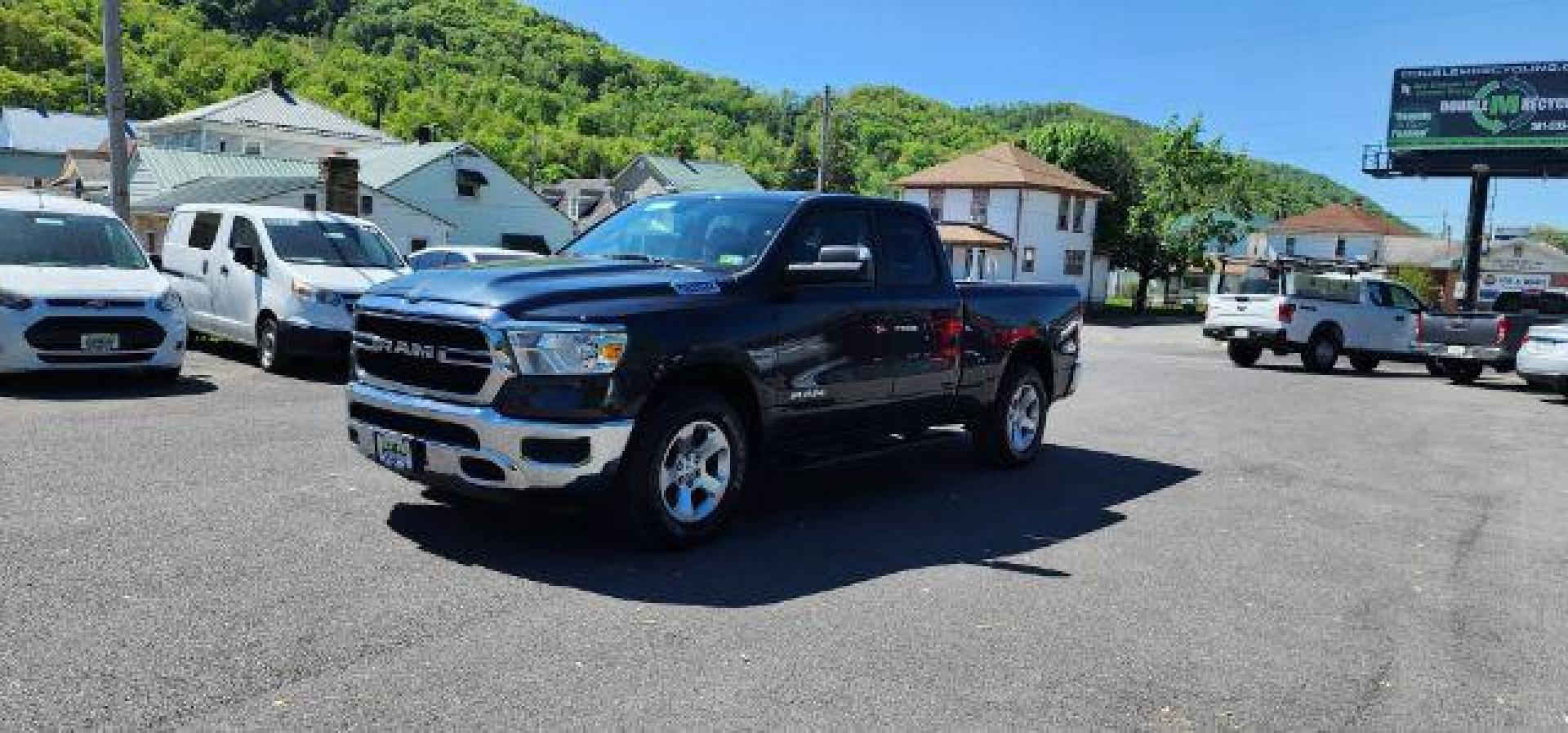 2019 GRAY /Cloth RAM 1500 Tradesman Quad Cab 4WD (1C6SRFCTXKN) with an 5.7 V8 engine, AT transmission, located at 353 S. Mineral St., Keyser, WV, 26726, (304) 788-7887, 39.436451, -78.981674 - Photo#2