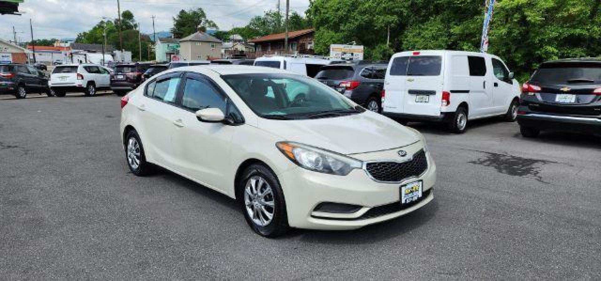 2015 TAN /Gray Kia Forte LX (KNAFK4A6XF5) with an 1.8L L4 DOHC 16V engine, AT transmission, located at 353 S. Mineral St., Keyser, WV, 26726, (304) 788-7887, 39.436451, -78.981674 - Photo#0