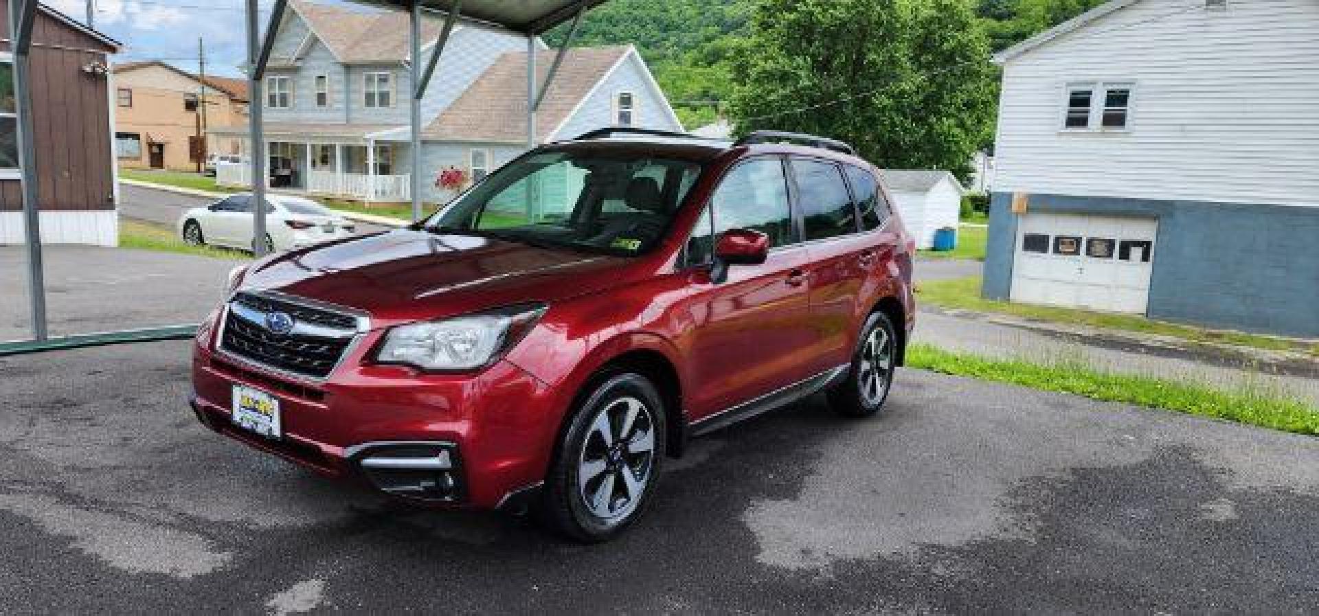 2018 RED /Gray, cloth Subaru Forester 2.5i Premium PZEV CVT (JF2SJAGC8JH) with an 2.5 L4 engine, CVT transmission, located at 353 S. Mineral St., Keyser, WV, 26726, (304) 788-7887, 39.436451, -78.981674 - FOR A BETTER PRICE CALL PAUL AT 301-268-8150 - Photo#2