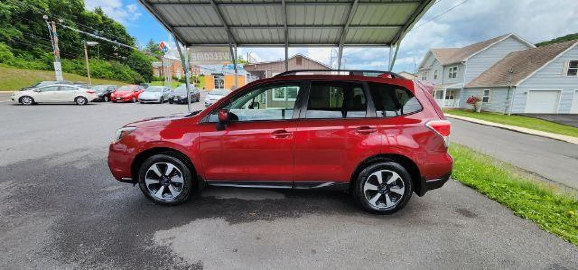 2018 RED /Gray, cloth Subaru Forester 2.5i Premium PZEV CVT (JF2SJAGC8JH) with an 2.5 L4 engine, CVT transmission, located at 353 S. Mineral St., Keyser, WV, 26726, (304) 788-7887, 39.436451, -78.981674 - FOR A BETTER PRICE CALL PAUL AT 301-268-8150 - Photo#3