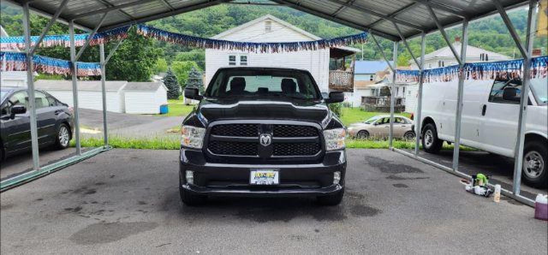 2018 BLACK /Black/Diesel Gray (Fleet), cloth RAM 1500 Tradesman Quad Cab 4WD (1C6RR7FG7JS) with an 3.6L V6 engine, AT transmission, located at 353 S. Mineral St., Keyser, WV, 26726, (304) 788-7887, 39.436451, -78.981674 - FOR A BETTER PRICE CALL PAUL AT 301-268-8150 - Photo#1