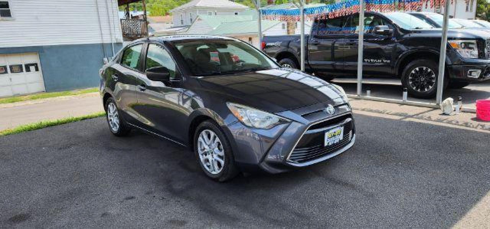 2017 GRAY /Mid-Blue Black, cloth Toyota Yaris iA 6A (3MYDLBYV7HY) with an 1.5L L4 engine, AT transmission, located at 353 S. Mineral St., Keyser, WV, 26726, (304) 788-7887, 39.436451, -78.981674 - Photo#0