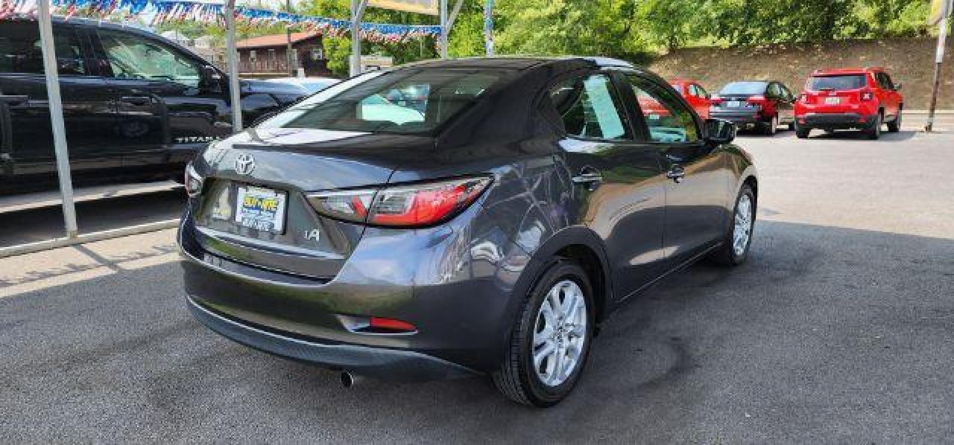 2017 GRAY /Mid-Blue Black, cloth Toyota Yaris iA 6A (3MYDLBYV7HY) with an 1.5L L4 engine, AT transmission, located at 353 S. Mineral St., Keyser, WV, 26726, (304) 788-7887, 39.436451, -78.981674 - Photo#11