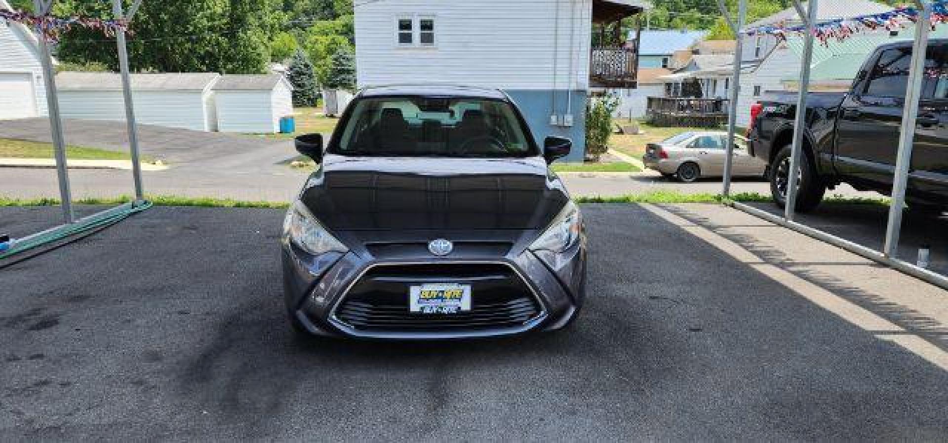 2017 GRAY /Mid-Blue Black, cloth Toyota Yaris iA 6A (3MYDLBYV7HY) with an 1.5L L4 engine, AT transmission, located at 353 S. Mineral St., Keyser, WV, 26726, (304) 788-7887, 39.436451, -78.981674 - Photo#1