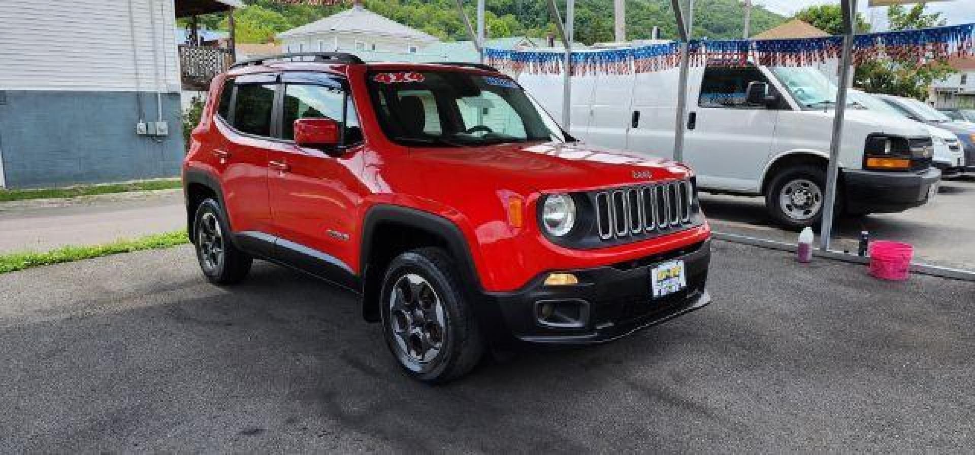 2015 Red /Cloth Jeep Renegade LTTD (ZACCJBBH0FP) with an 1.4L engine, 6 sp transmission, located at 353 S. Mineral St., Keyser, WV, 26726, (304) 788-7887, 39.436451, -78.981674 - FOR A BETTER PRICE CALL PAUL AT 301-268-8150 - Photo#0