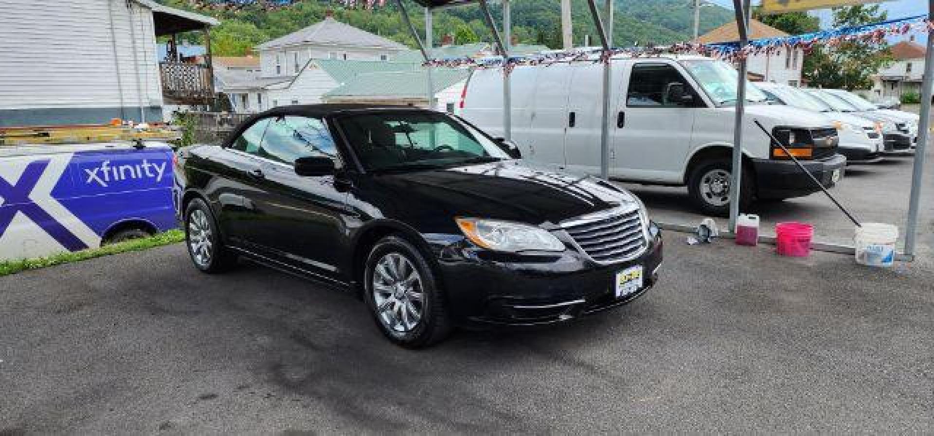 2011 BLACK /Black Cloth Interior Chrysler 200 Touring Convertible (1C3BC2EB0BN) with an 2.4L L4 engine, AT transmission, located at 353 S. Mineral St., Keyser, WV, 26726, (304) 788-7887, 39.436451, -78.981674 - Photo#0