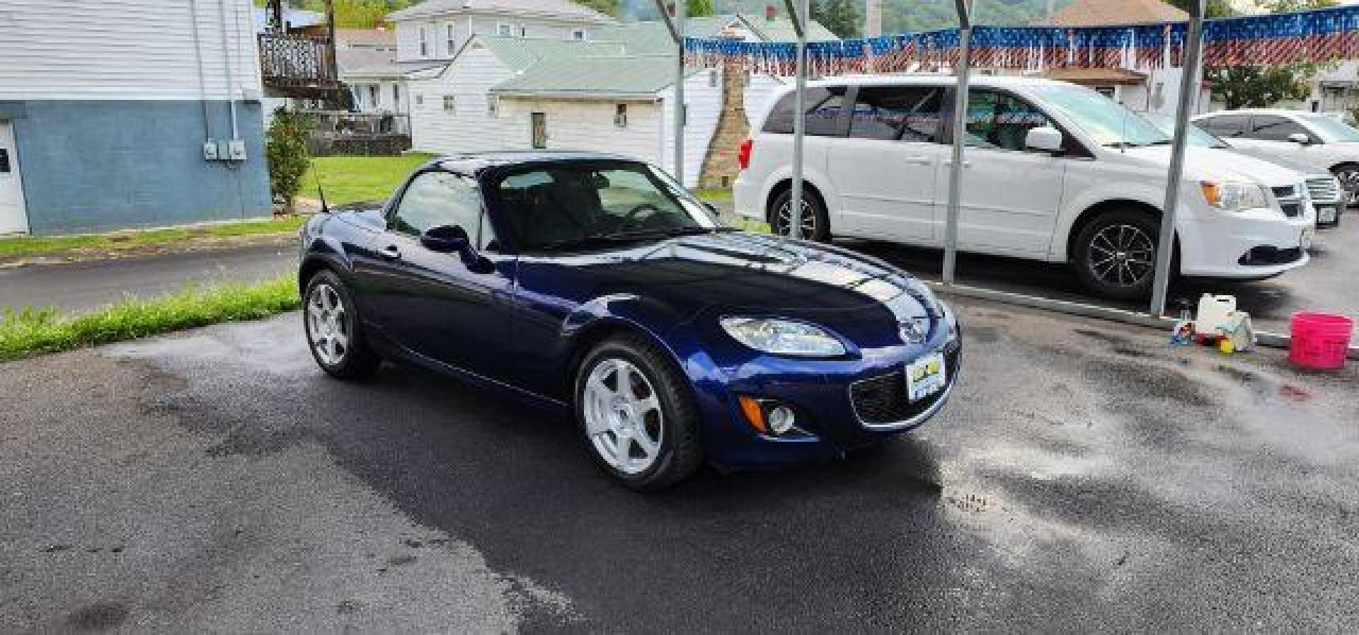 2010 Blue /Cloth Mazda MX-5 Miata Grand Touring PRHT (JM1NC2FF3A0) with an 2.0l L4 engine, AT transmission, located at 353 S. Mineral St., Keyser, WV, 26726, (304) 788-7887, 39.436451, -78.981674 - FOR A BETTER PRICE CALL PAUL AT 301-268-8150 - Photo#0