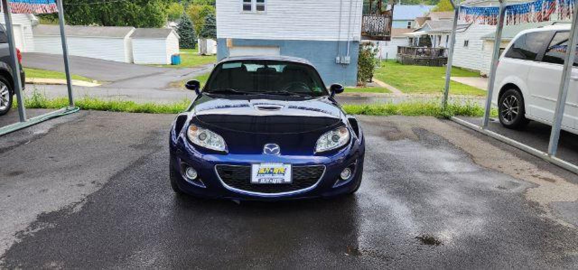 2010 Blue /Cloth Mazda MX-5 Miata Grand Touring PRHT (JM1NC2FF3A0) with an 2.0l L4 engine, AT transmission, located at 353 S. Mineral St., Keyser, WV, 26726, (304) 788-7887, 39.436451, -78.981674 - FOR A BETTER PRICE CALL PAUL AT 301-268-8150 - Photo#1