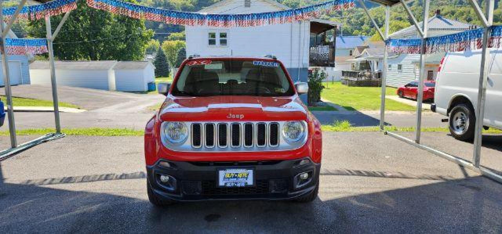 2015 RED /Leather Black Jeep Renegade Limited (ZACCJBDT0FP) with an 2.5 L4 engine, AT transmission, located at 353 S. Mineral St., Keyser, WV, 26726, (304) 788-7887, 39.436451, -78.981674 - FOR A BETTER PRICE CALL PAUL AT 301-268-8150 - Photo#1