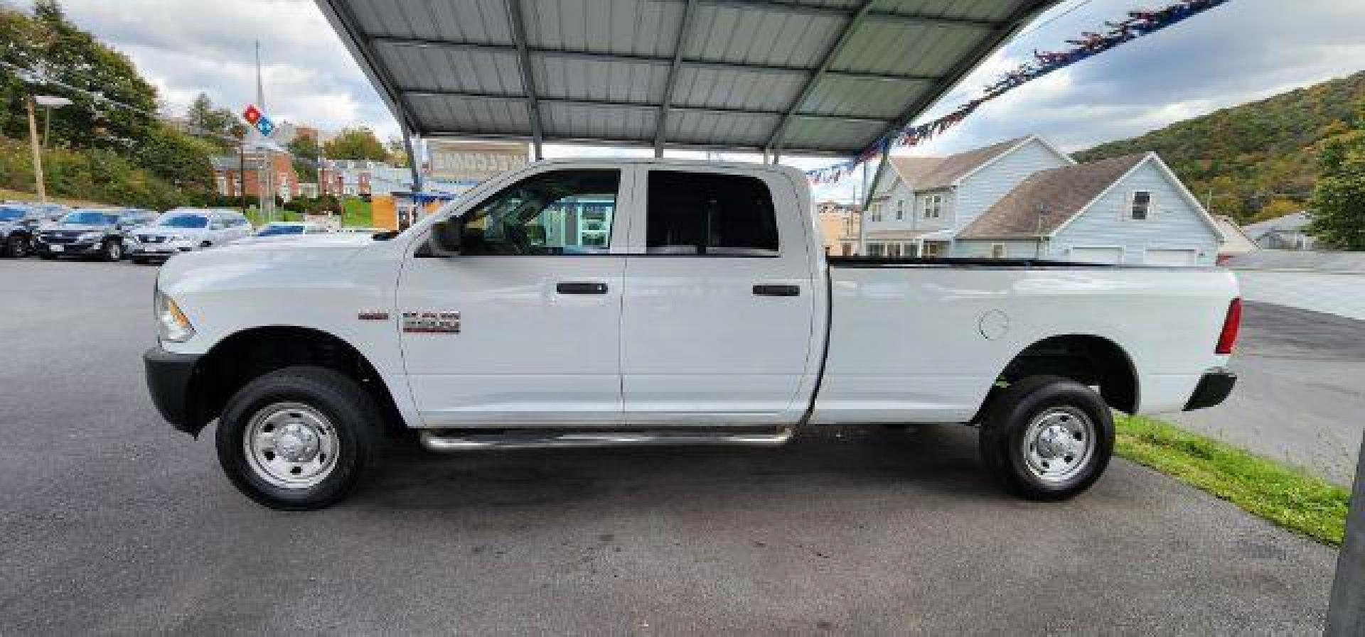 2018 WHITE /Black/Diesel Gray, vinyl RAM 2500 Tradesman Crew Cab LWB 4WD (3C6TR5HT0JG) with an 5.7 V8 engine, AT transmission, located at 353 S. Mineral St., Keyser, WV, 26726, (304) 788-7887, 39.436451, -78.981674 - FOR A BETTER PRICE CALL PAUL AT 301-268-8150 - Photo#2