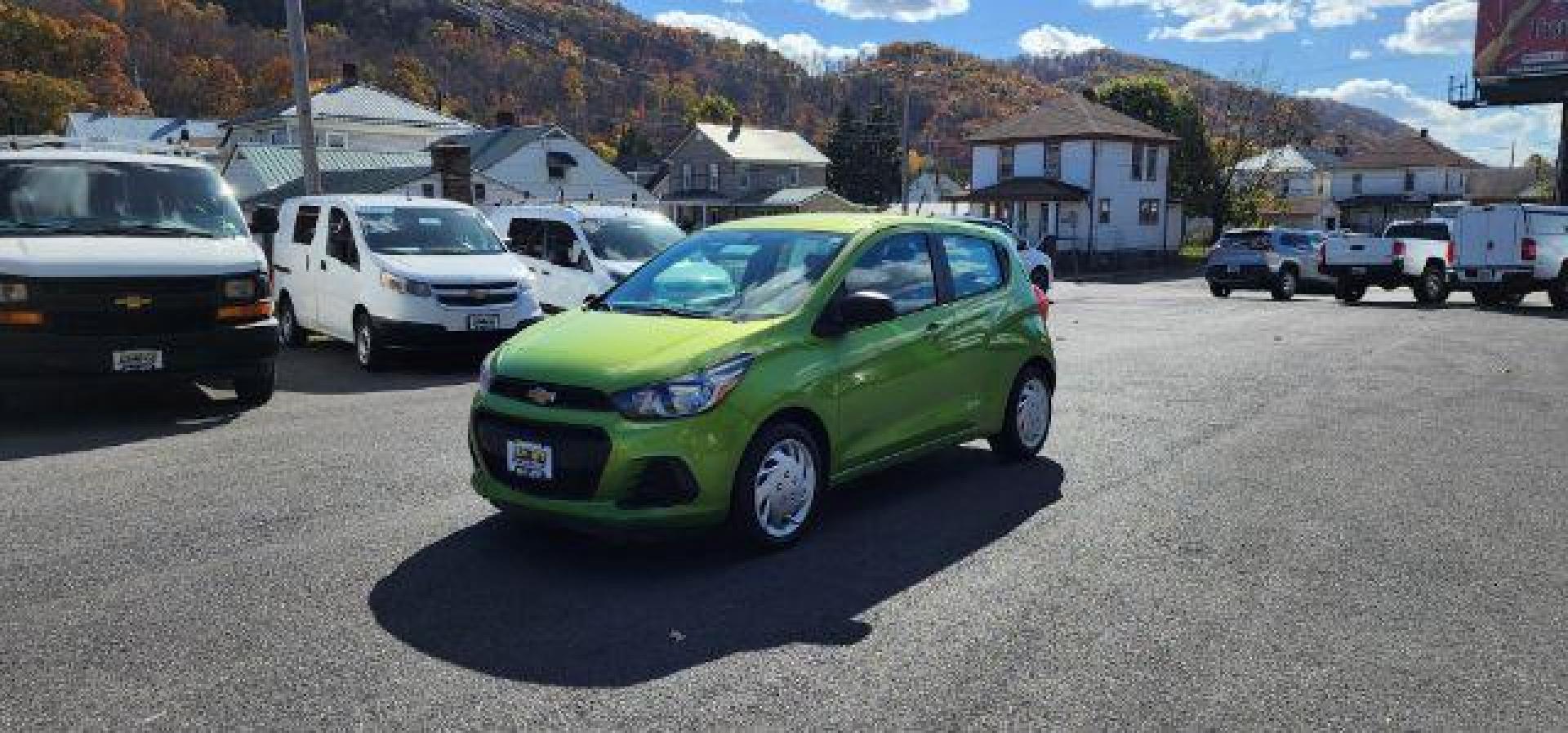 2016 GREEN /Jet Black, cloth Chevrolet Spark LS CVT (KL8CB6SA1GC) with an 1.4L 4L engine, CVT transmission, located at 353 S. Mineral St., Keyser, WV, 26726, (304) 788-7887, 39.436451, -78.981674 - FOR A BETTER PRICE CALL PAUL AT 301-268-8150 - Photo#2