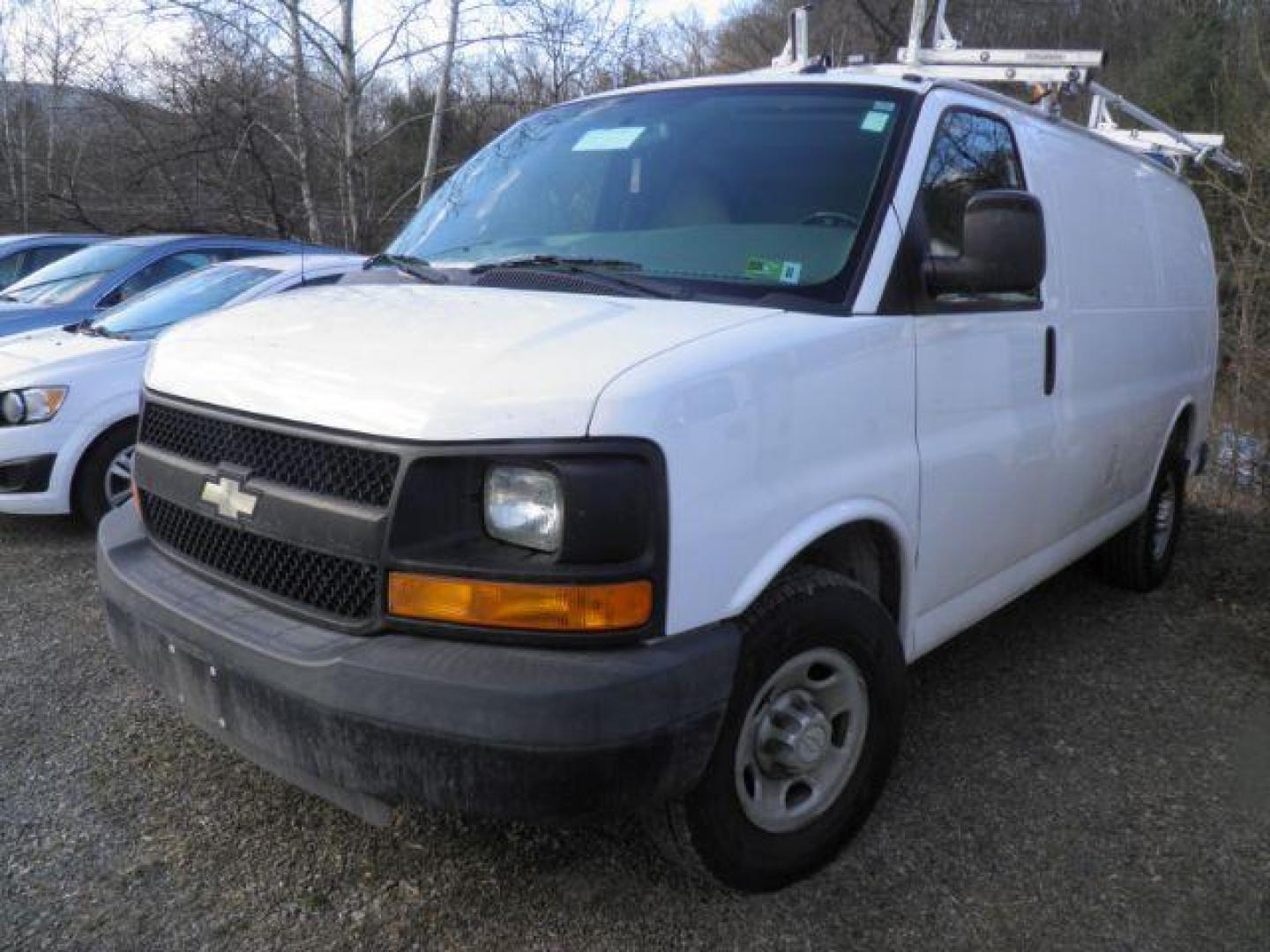 2015 WHITE /White Chevrolet Express CARGO VAN (1GCWGFCF6F1) with an 4.8L V8 FFV engine, AT transmission, located at 353 S. Mineral St., Keyser, WV, 26726, (304) 788-7887, 39.436451, -78.981674 - Photo#0