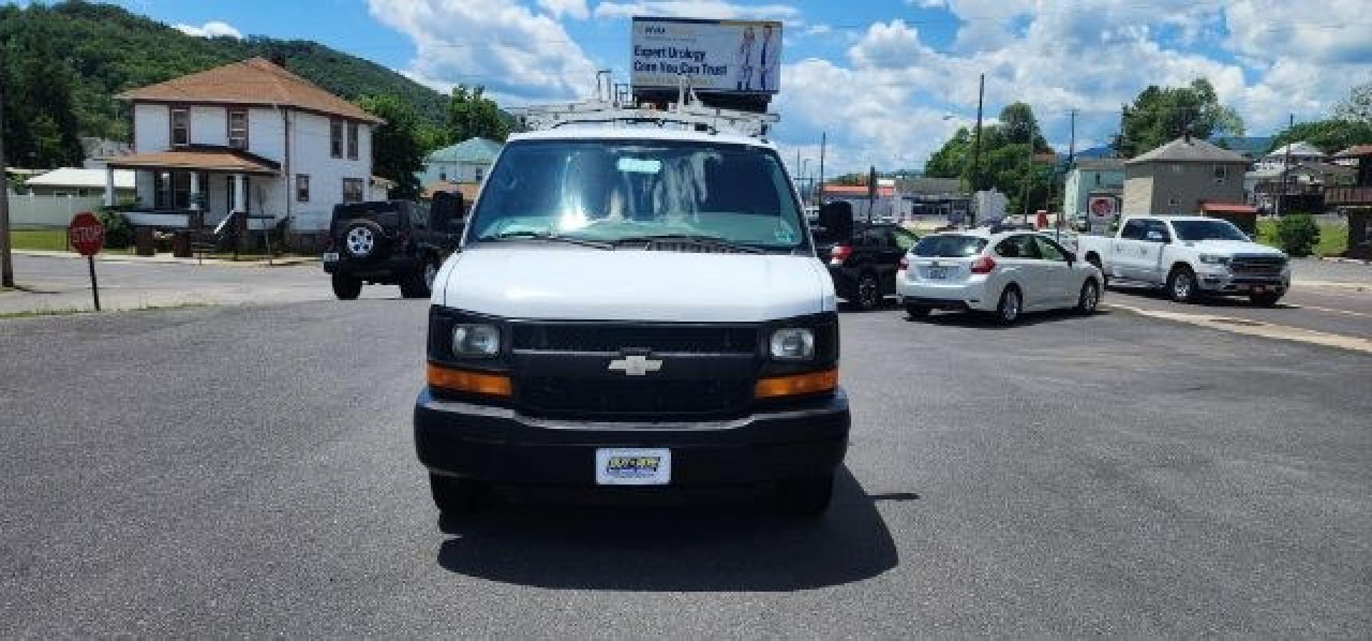 2015 WHITE /White Chevrolet Express CARGO VAN (1GCWGFCF6F1) with an 4.8L V8 FFV engine, AT transmission, located at 353 S. Mineral St., Keyser, WV, 26726, (304) 788-7887, 39.436451, -78.981674- Photo#1