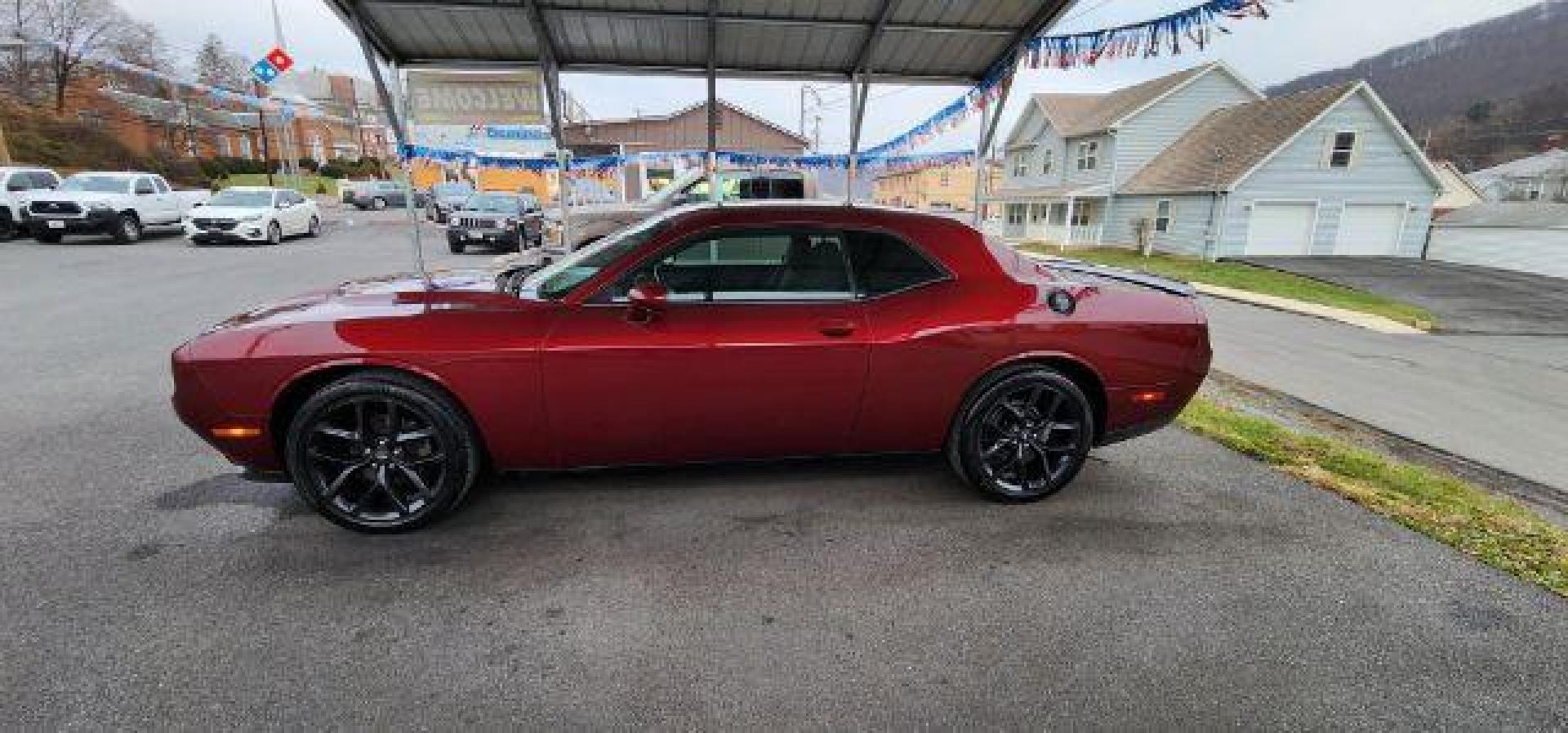 2020 Maroon /Black, cloth Dodge Challenger SXT (2C3CDZAG1LH) with an 3.6L V6 engine, AT transmission, located at 353 S. Mineral St., Keyser, WV, 26726, (304) 788-7887, 39.436451, -78.981674 - FOR A BETTER PRICE CALL PAUL AT 301-268-8150 - Photo#3