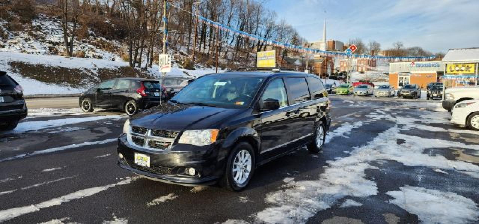2020 Black /Leather Black Dodge Grand Caravan SXT (2C4RDGCG1LR) with an 3.6L V6 engine, AT transmission, located at 353 S. Mineral St., Keyser, WV, 26726, (304) 788-7887, 39.436451, -78.981674- Photo#2