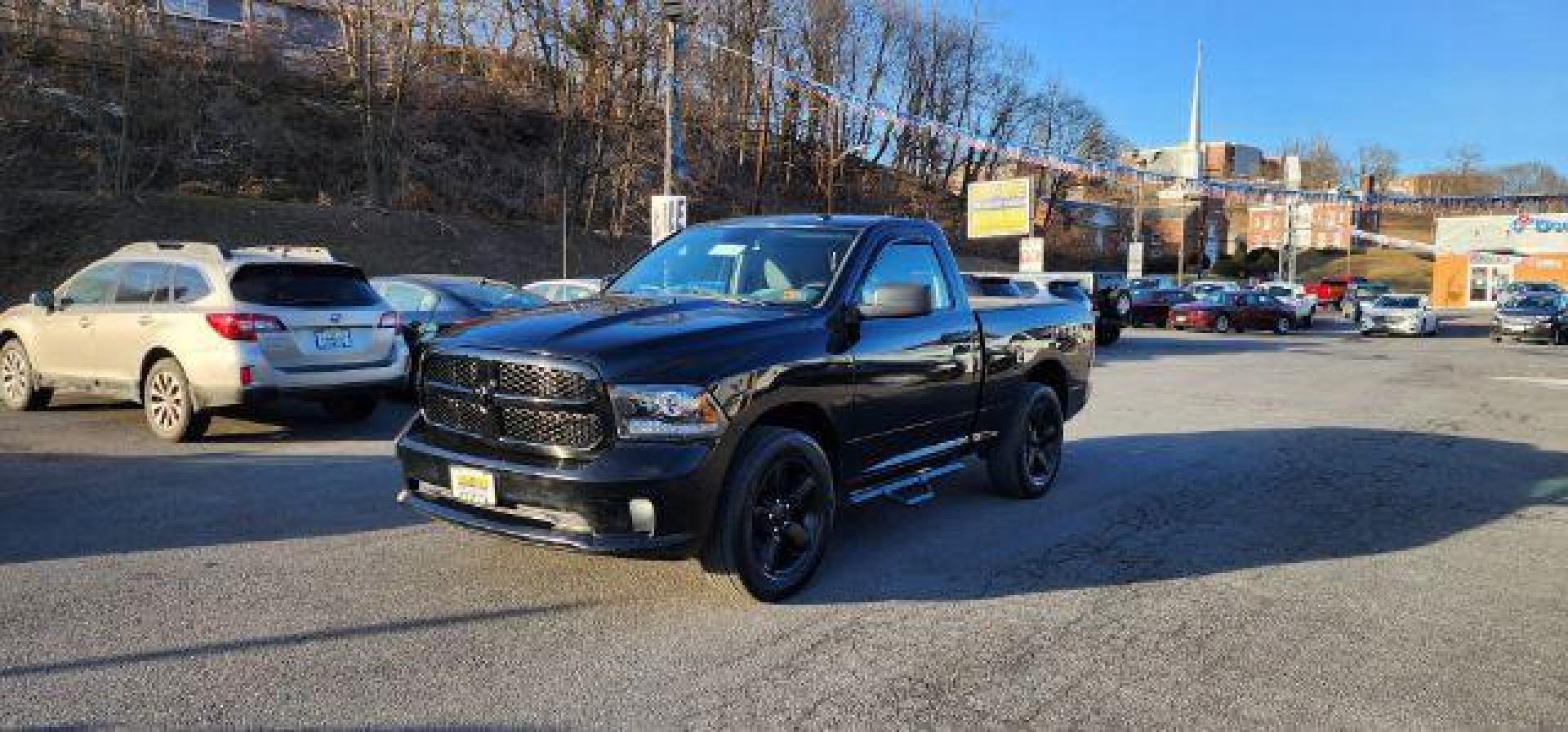 2015 BLACK /Cloth RAM 1500 Tradesman Regular Cab SWB 4WD (3C6JR7AT2FG) with an 5.7 V8 engine, AT transmission, located at 353 S. Mineral St., Keyser, WV, 26726, (304) 788-7887, 39.436451, -78.981674 - Photo#2